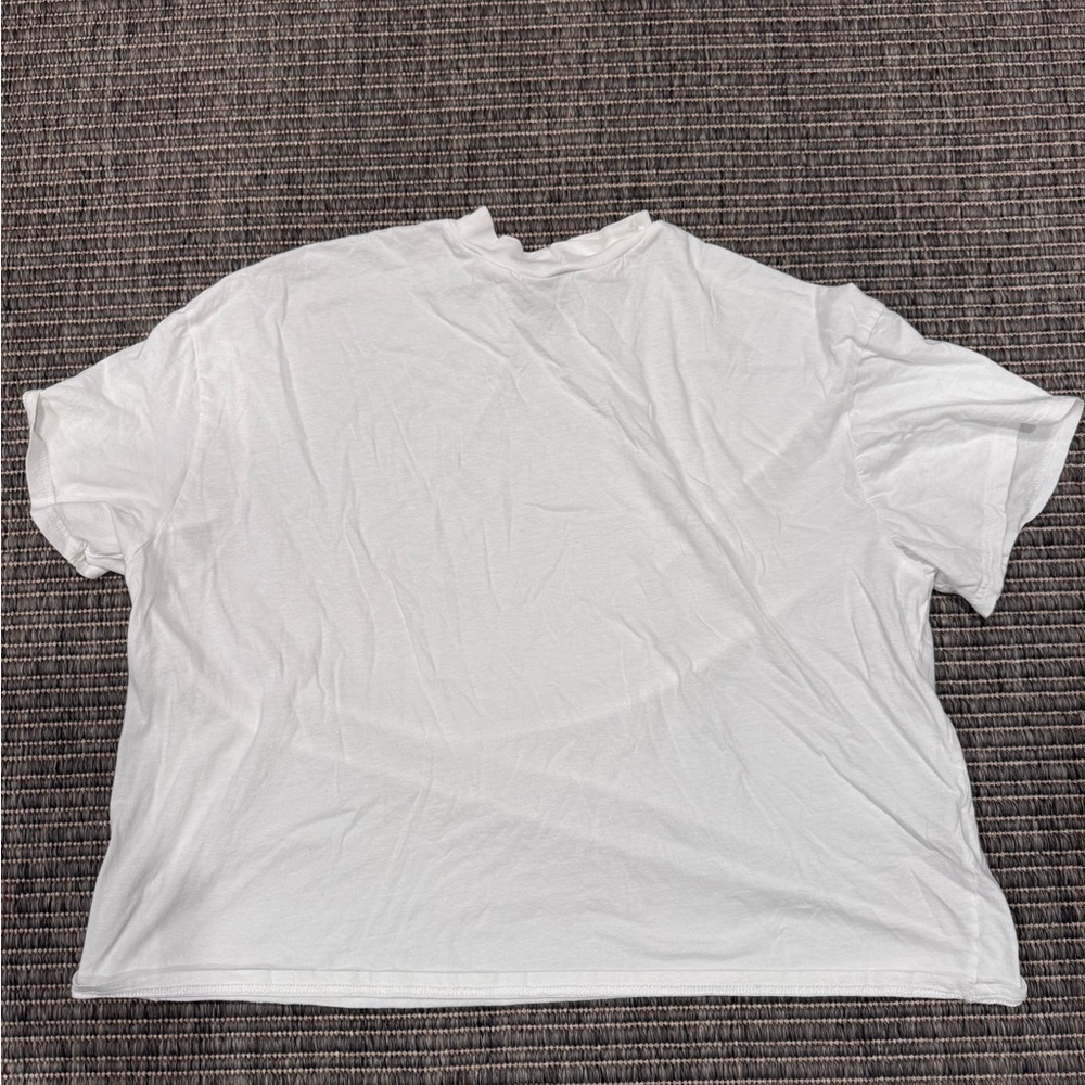 Topshop White Short Sleeve Tee